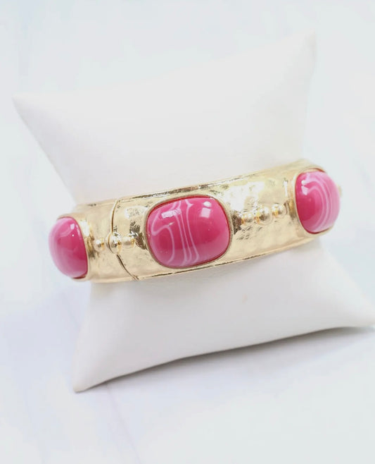 Tally Stretch Pink Bracelet