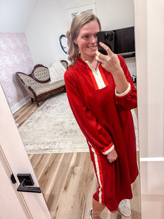 Red Everyday Midi Dress