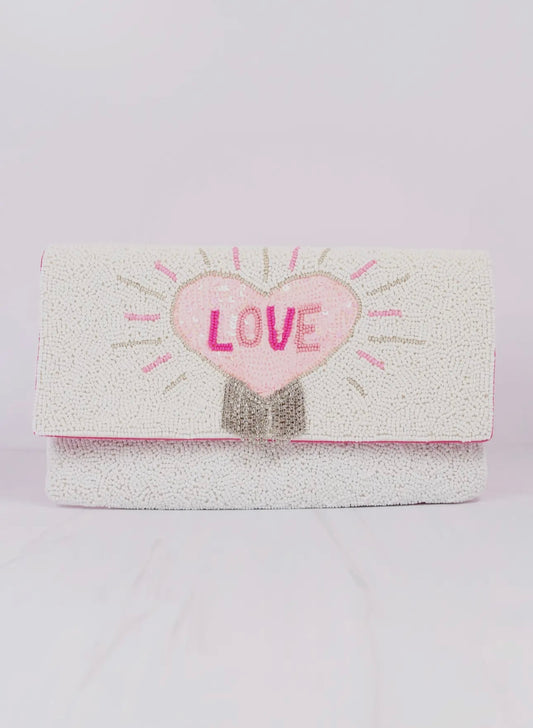 Beaded Love Purse